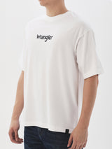 เสื้อยืดแขนสั้นผู้ชาย RELAXED FIT สีขาว