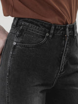 FLARE FIT EVERYDAY WITH WRANGLER COLLECTION HIGH RISE REGULAR-BOOTCUT WOMEN'S JEANS BLACK