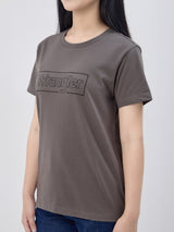 เสื้อยืดแขนสั้นผู้หญิง ทรงตรง สีเทา