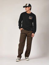 กางเกงขายาวผู้ชาย คอลเลคชั่น BIKER LOOK DOUBLE KNEE WORKWEAR เอวกลาง ทรงตรง สีน้ำตาล