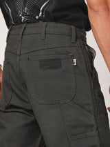 CAPENTER FIT BIKER LOOK COLLECTION MID RISE COMFORT MEN'S PANTS GREY