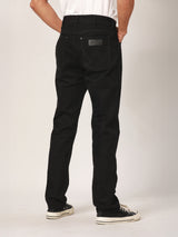 GREENSBORO FIT BIKER LOOK COLLECTION MID RISE REGULAR MEN'S JEANS BLACK