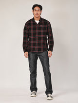 REGULAR FIT MEN'S LONG SLEEVE SHIRT BLACK