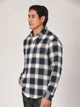 REGULAR FIT MEN'S LONG SLEEVE SHIRT NAVY