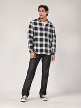 REGULAR FIT MEN'S LONG SLEEVE SHIRT NAVY