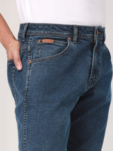 TEXAS TAPER FIT MID RISE REGULAR MEN'S JEANS MID INDIGO