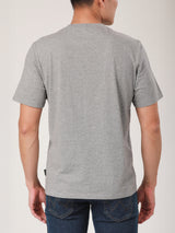 เสื้อยืดแขนสั้นผู้ชาย ทรงตรง สีเทา