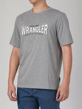 เสื้อยืดแขนสั้นผู้ชาย ทรงตรง สีเทา