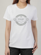 REGULAR FIT WOMEN'S SHORT SLEEVE T-SHIRT WHITE