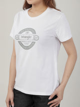 REGULAR FIT WOMEN'S SHORT SLEEVE T-SHIRT WHITE