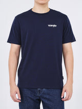 เสื้อยืดแขนสั้นผู้ชาย ทรงตรง สีกรมท่า