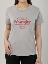 REGULAR FIT WOMEN'S SHORT SLEEVE T-SHIRT GREY