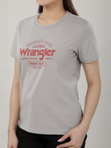 REGULAR FIT WOMEN'S SHORT SLEEVE T-SHIRT GREY