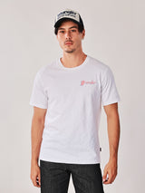 เสื้อยืดแขนสั้นผู้ชาย คอลเลคชั่น WRANGLER LEGENDS ทรงตรง สีครีม