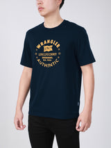 เสื้อยืดแขนสั้นผู้ชาย ทรงตรง สีกรมท่า