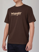 เสื้อยืดแขนสั้นผู้ชาย ทรงตรง สีน้ำตาล