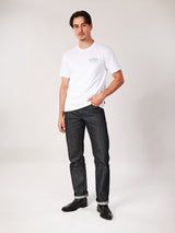 เสื้อยืดแขนสั้นผู้ชาย คอลเลคชั่น WRANGLER LEGENDS ทรงตรง สีครีม