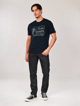 REGULAR FIT WRANGLER LEGENDS COLLECTION MEN'S SHORT SLEEVE T-SHIRT NAVY