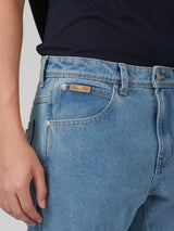 กางเกงยีนส์ผู้ชาย TEXAS TAPER FIT เอวกลาง ทรงตรง สียีนส์อ่อน