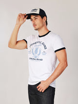 REGULAR FIT WRANGLER LEGENDS COLLECTION MEN'S SHORT SLEEVE T-SHIRT OFF-WHITE