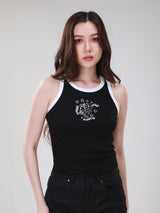 เสื้อกล้ามผู้หญิง คอลเลคชั่น WRANGLER LEGENDS สีดำ