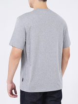 เสื้อยืดแขนสั้นผู้ชาย ทรงตรง สีเทา