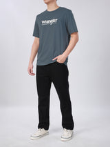 เสื้อยืดแขนสั้นผู้ชาย ทรงตรง สีเทา