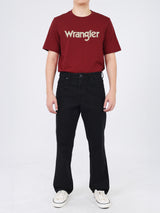 เสื้อยืดแขนสั้นผู้ชาย ทรงตรง สีแดง