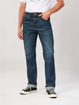 กางเกงยีนส์ผู้ชาย คอลเลคชั่น WRANGLER LEGENDS 13MWZ FIT เอวกลาง ทรงตรง สียีนส์กลาง
