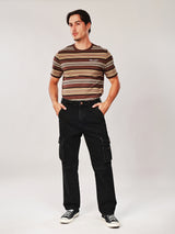 CARGO FIT WRANGLER LEGENDS COLLECTION MID RISE REGULAR MEN'S JEANS BLACK