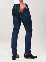 กางเกงยีนส์ผู้ชาย คอลเลคชั่น WRANGLER LEGENDS LARSTON FIT เอวต่ำ ทรงเข้ารูป สียีนส์กลาง