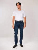 กางเกงยีนส์ผู้ชาย คอลเลคชั่น WRANGLER LEGENDS LARSTON FIT เอวต่ำ ทรงเข้ารูป สียีนส์กลาง