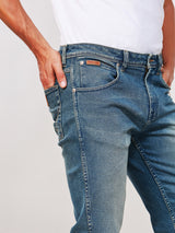 TEXAS SLIM FIT WRANGLER LEGENDS COLLECTION MID RISE SLIM MEN'S JEANS LIGHT INDIGO