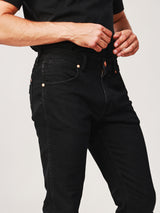 LARSTON FIT WRANGLER LEGENDS COLLECTION LOW RISE SLIM MEN'S JEANS BLACK