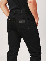 LARSTON FIT WRANGLER LEGENDS COLLECTION LOW RISE SLIM MEN'S JEANS BLACK