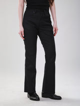 กางเกงขายาวผู้หญิง คอลเลคชั่น WRANGLER LEGENDS BOOTCUT FIT เอวสูง ทรงขาม้า สีดำ
