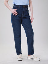 MOM FIT HIGH RISE REGULAR WOMEN'S JEANS DARK INDIGO
