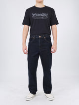 เสื้อยืดแขนสั้นผู้ชาย ทรงตรง สีดำ