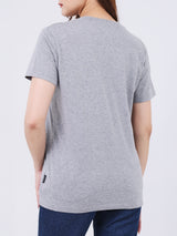 REGULAR FIT WOMEN'S SHORT SLEEVE T-SHIRT GREY