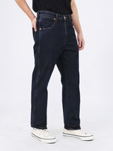 กางเกงยีนส์ผู้ชาย MWZ FIT เอวกลาง ทรงตรง สียีนส์เข้ม