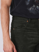 กางเกงขายาวผู้ชาย คอลเลคชั่น BEYOND INDIGO MWZ FIT เอวกลาง ทรงตรง สีเขียวมะกอก