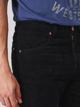 กางเกงขายาวผู้ชาย คอลเลคชั่น BEYOND INDIGO MWZ FIT เอวกลาง ทรงตรง สีดำ