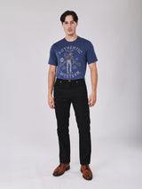 กางเกงขายาวผู้ชาย คอลเลคชั่น BEYOND INDIGO MWZ FIT เอวกลาง ทรงตรง สีดำ