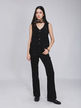 BOOTCUT FIT BEYOND INDIGO COLLECTION HIGH RISE WOMEN'S PANTS BLACK