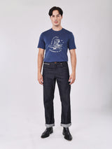 กางเกงยีนส์ (ริมดำ)ผู้ชาย คอลเลคชั่น BEYOND INDIGO GREENSBORO FIT เอวกลาง ทรงตรง สียีนส์ผ้าดิบ
