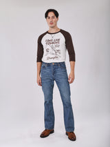 REGULAR FIT BEYOND INDIGO COLLECTION MEN'S LONG SLEEVE T-SHIRT GREY