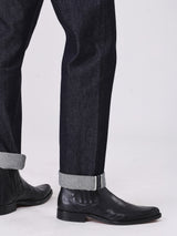 กางเกงยีนส์ (ริมดำ)ผู้ชาย คอลเลคชั่น BEYOND DENIM MWZ FIT เอวกลาง ทรงตรง สียีนส์ผ้าดิบ