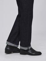 กางเกงยีนส์ผู้หญิง คอลเลคชั่น BEYOND DENIM SUNSET FIT เอวกลาง ทรงตรง สียีนส์เข้ม