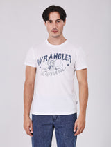 เสื้อยืดแขนสั้นผู้ชาย คอลเลคชั่น BEYOND DENIM SLIM FIT สีขาว
