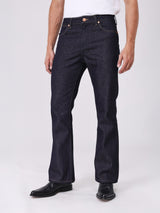 กางเกงยีนส์ผู้ชาย คอลเลคชั่น BEYOND INDIGO BOOTCUT FIT เอวสูง ทรงขาม้า สียีนส์ผ้าดิบ